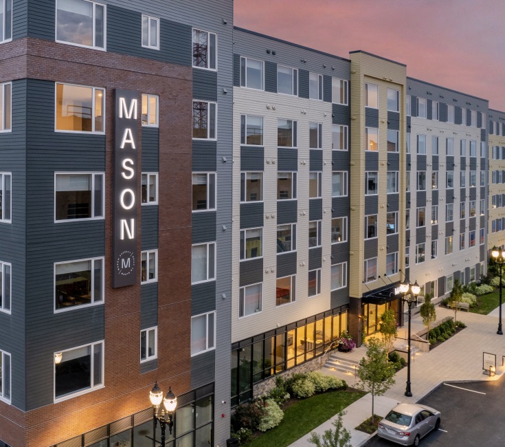 Exterior of Mason apartments